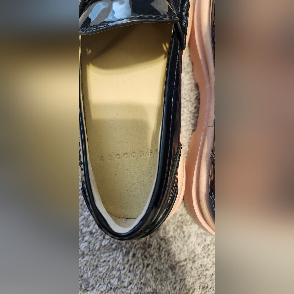Stylish Black and Pink Women's Loafers - Picture 5 of 6